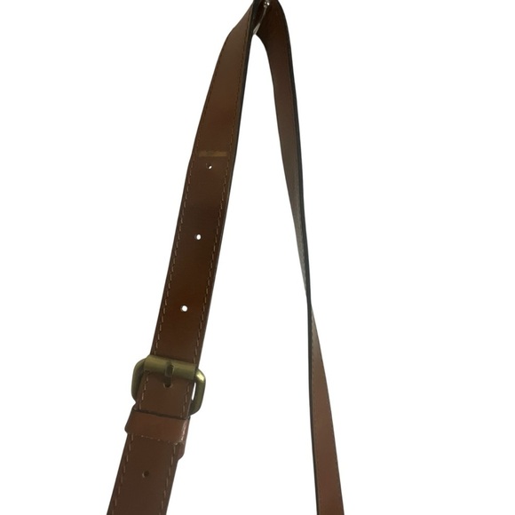 Patricia Nash English Garden Floral Map London Brown Leather Saddle Bag - Picture 15 of 16